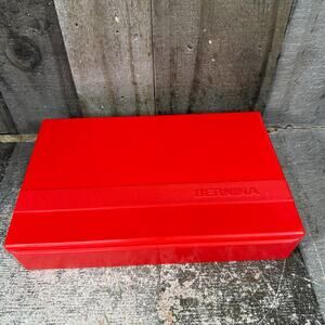 Vintage Bernina Red Accessory Box Empty Sewing